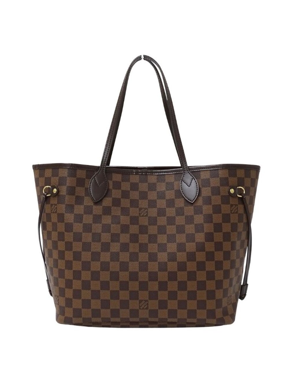 Louis Vuitton Damier Tote Neverfull MM Brown Shoulder Bag